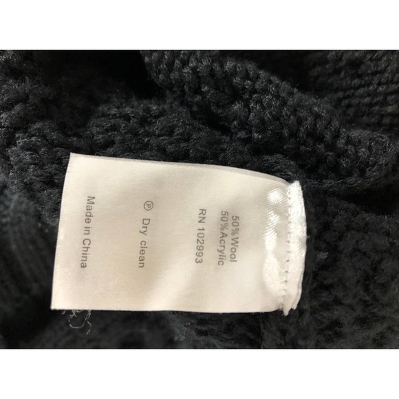 Jason Wu Sweater Cable Knit Black M - Picture 10 of 12